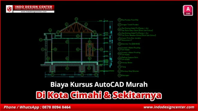 Biaya Kursus AutoCAD Murah di Melong, Kota Cimahi