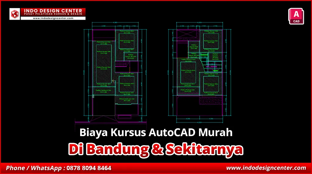 Biaya Kursus AutoCAD Murah di Pameungpeuk, Bandung