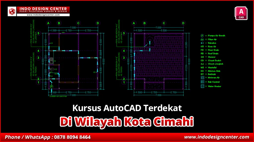 Kursus AutoCAD Terdekat di Cibeureum, Kota Cimahi