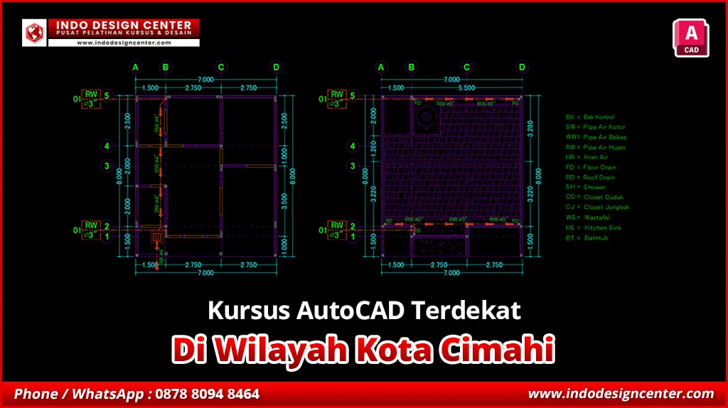 Kursus AutoCAD Terdekat di Cimahi, Kota Cimahi
