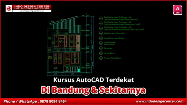 Kursus AutoCAD Terdekat di Cimaung, Bandung
