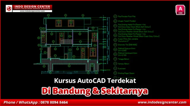 Kursus AutoCAD Terdekat di Cimenyan, Bandung