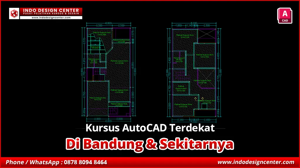 Kursus AutoCAD Terdekat di Pacet, Bandung
