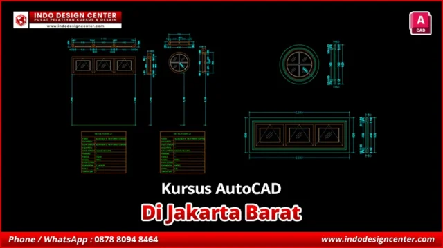 Kursus AutoCAD di Jakarta Barat Gambar Kerja Arsitektur