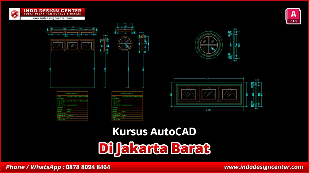 Kursus AutoCAD di Jakarta Barat Gambar Kerja Arsitektur