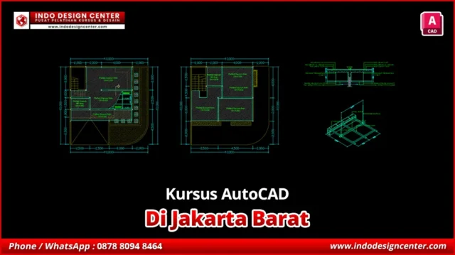 Kursus AutoCAD di Jakarta Barat Gambar Kerja Drafter 2D