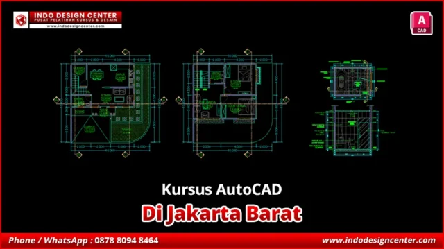 Kursus AutoCAD di Jakarta Barat Gambar Kerja 3D Modeling