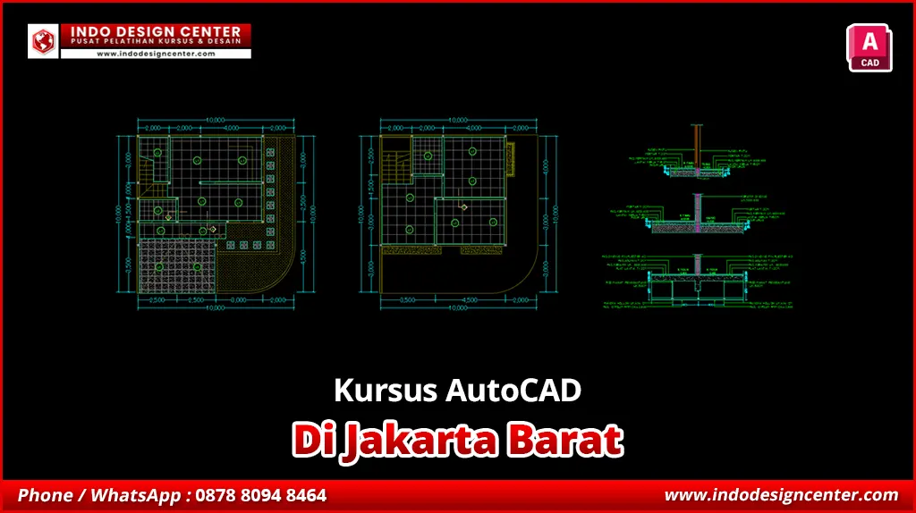 Kursus AutoCAD di Jakarta Barat Gambar Kerja Struktur