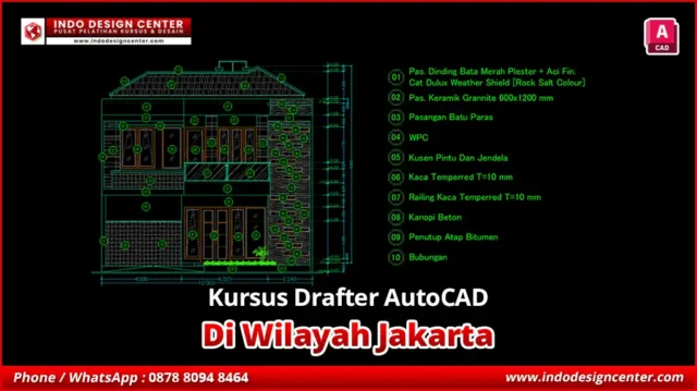 Kursus Drafter AutoCAD di Jakarta Drafter Arsitektur Profesional