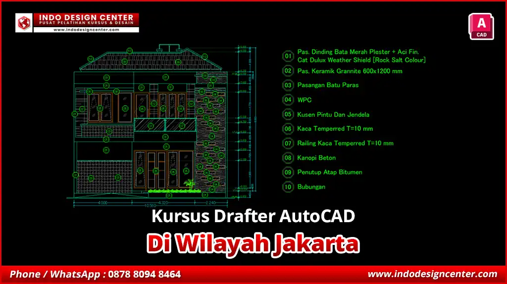 Kursus Drafter AutoCAD di Jakarta Drafter Arsitektur Profesional