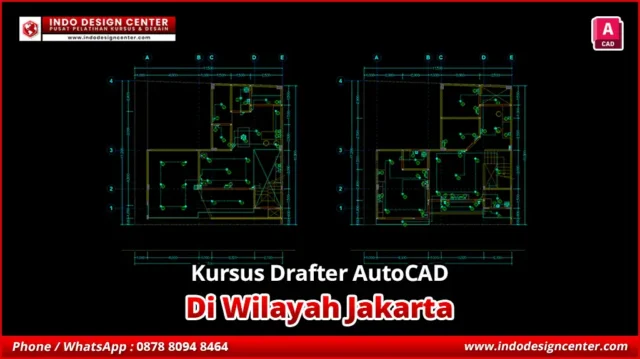 Kursus AutoCAD di Jakarta Gambar Kerja Drafter 2D