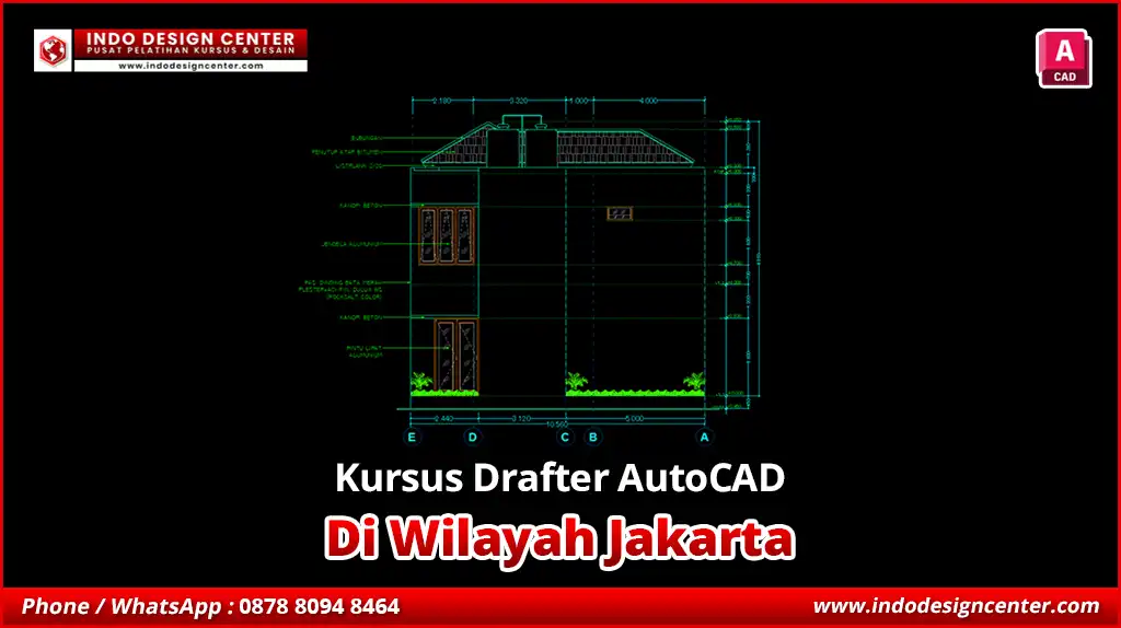 Kursus Drafter AutoCAD di Jakarta Teknik Mesin