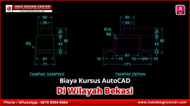 Biaya Kursus AutoCAD Teknik Mesin di Bekasi