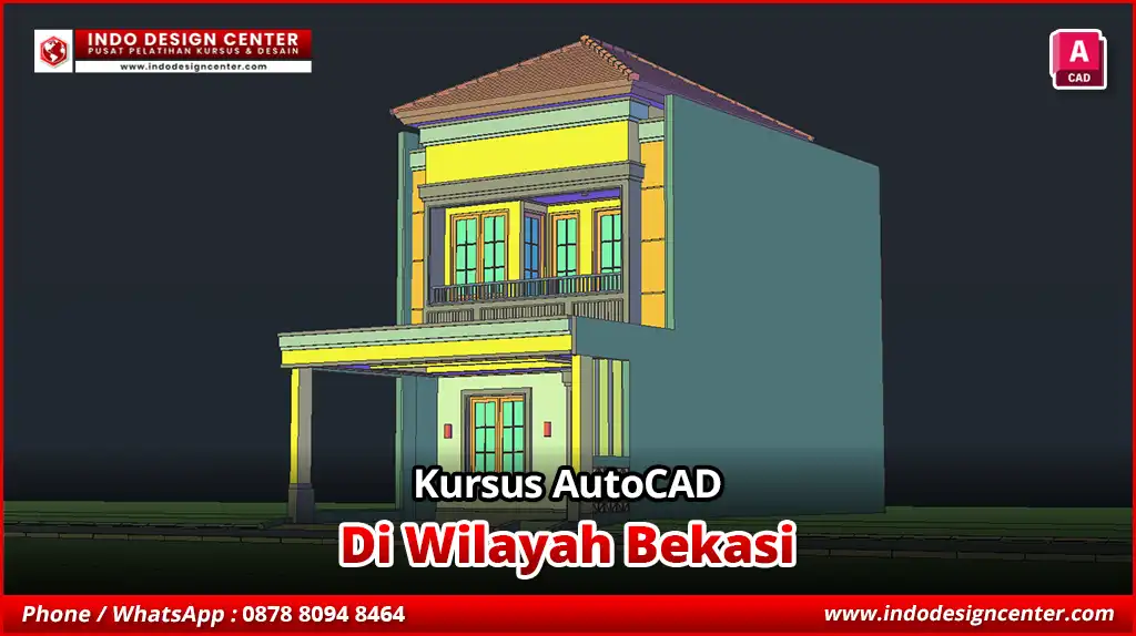 Kursus AutoCAD Gambar Kerja 3D Modeling di Bekasi