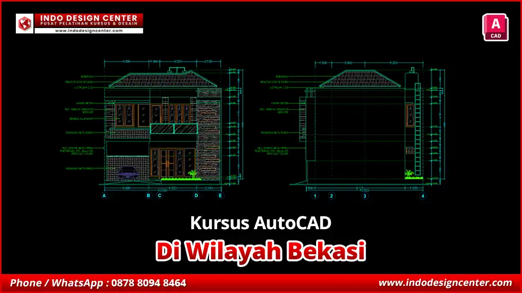 Kursus AutoCAD Gambar Kerja Arsitektur di Bekasi