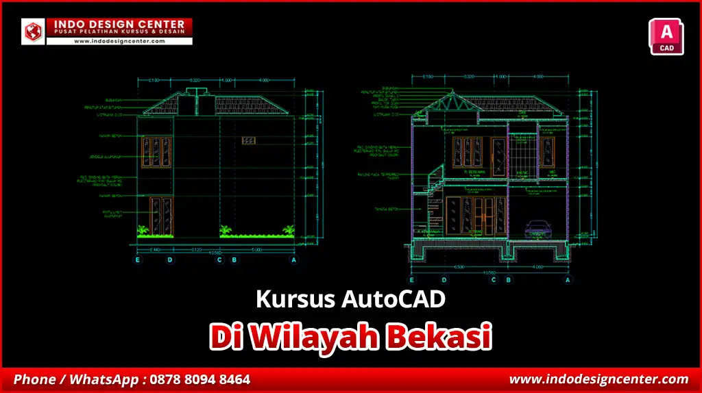Kursus AutoCAD Gambar Kerja Drafter 2D di Bekasi