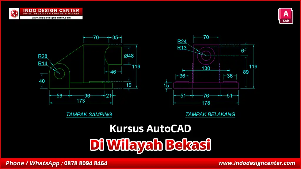 Kursus AutoCAD Teknik Mesin di Bekasi