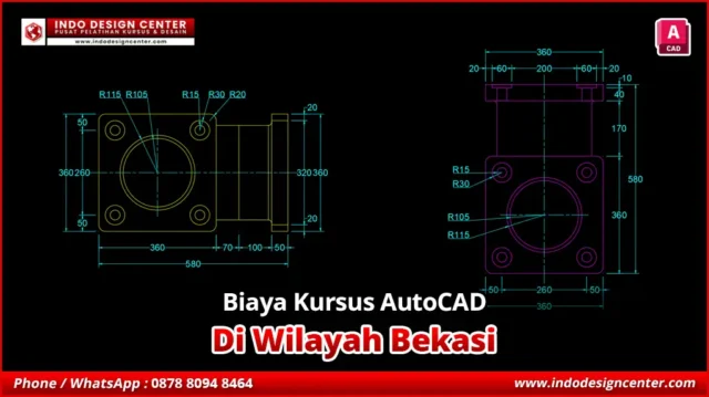 Biaya Kursus AutoCAD 2D Design Engineering di Bekasi