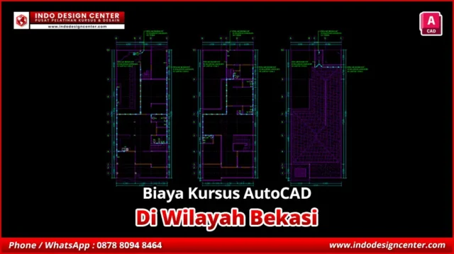 Biaya Kursus AutoCAD Drafter Arsitektur di Bekasi