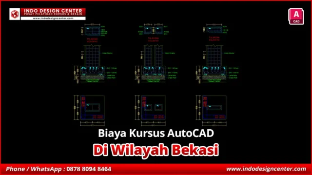 Biaya Kursus AutoCAD Gambar Kerja Struktur di Bekasi