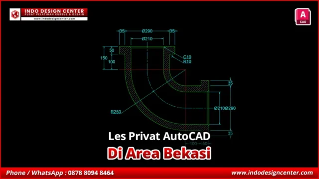 Les Privat AutoCAD 2D Design Engineering di Bekasi