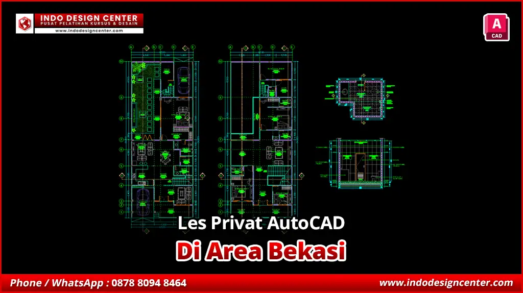 Les Privat AutoCAD Desain Eksterior di Bekasi