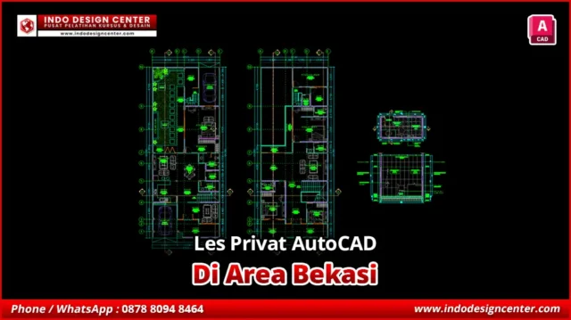 Les Privat AutoCAD Desain Interior di Bekasi