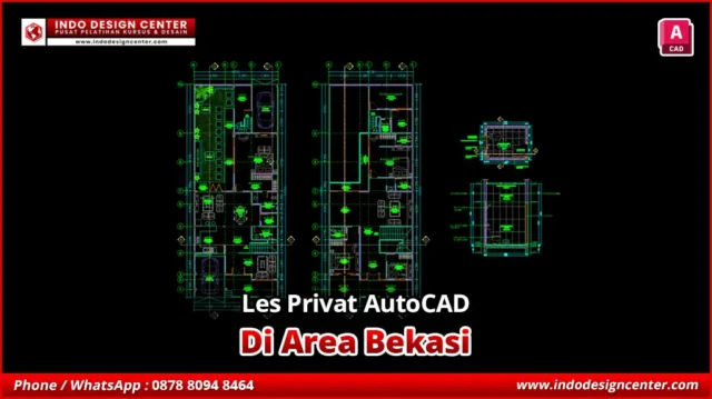 Les Privat AutoCAD Drafter Arsitektur di Bekasi