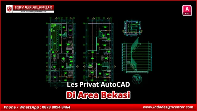 Les Privat AutoCAD Gambar Kerja Drafter 2D di Bekasi