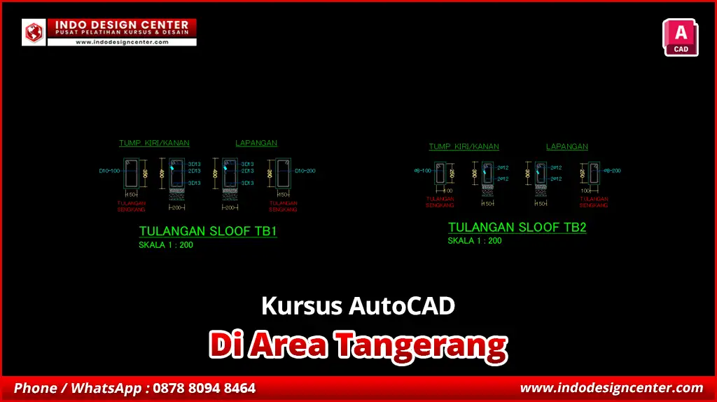Kursus AutoCAD Drafter Struktur Profesional di Tangerang