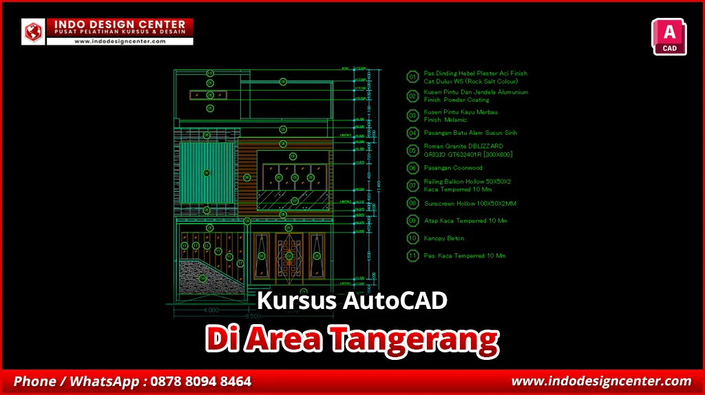 Kursus AutoCAD Murah & Terjangkau di Tangerang
