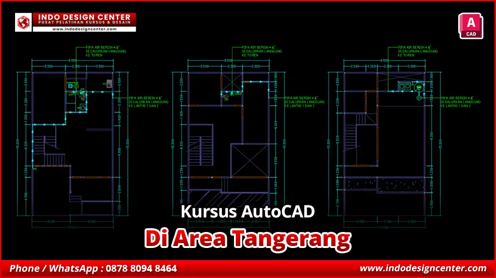 Kursus AutoCAD Gambar Kerja Arsitektur di Tangerang