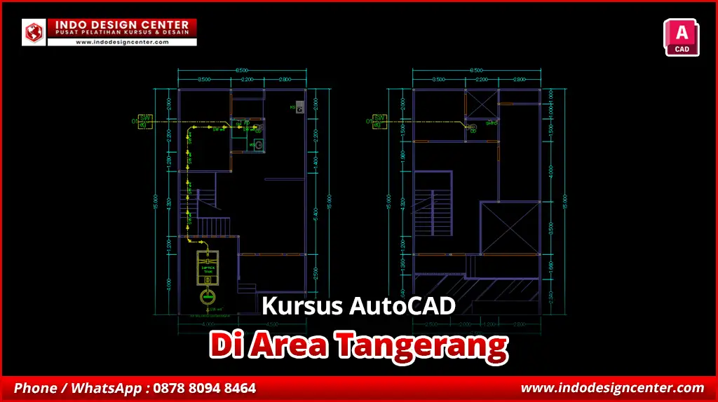 Kursus AutoCAD Gambar Kerja Drafter 2D di Tangerang