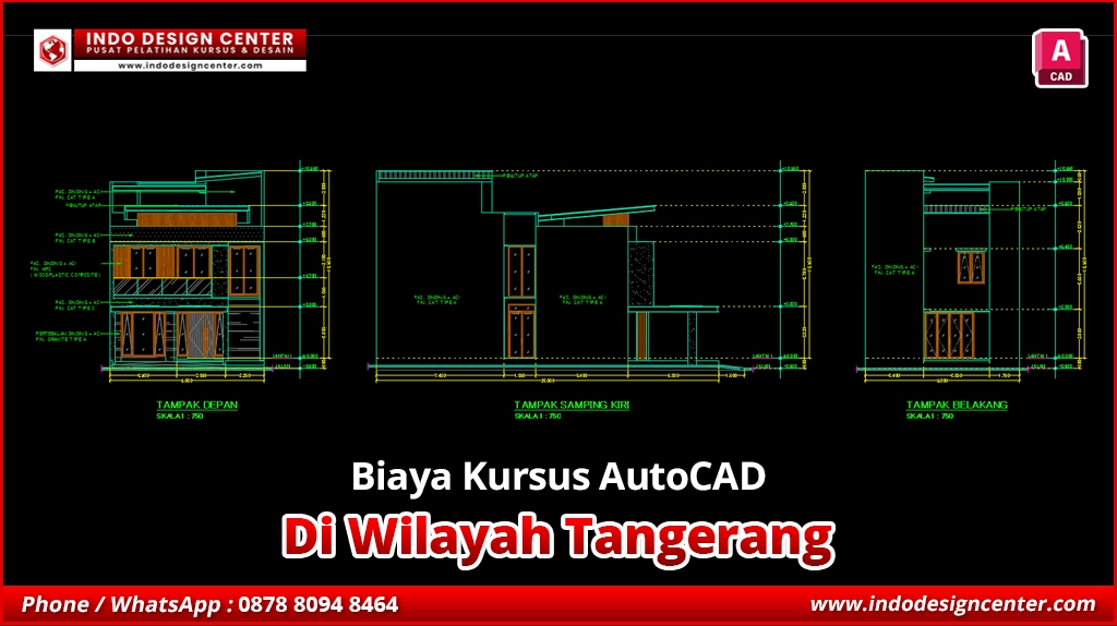 Biaya Kursus AutoCAD Desain Eksterior di Tangerang