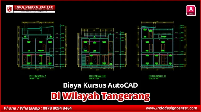 Biaya Kursus AutoCAD Drafter Arsitektur Profesional di Tangerang