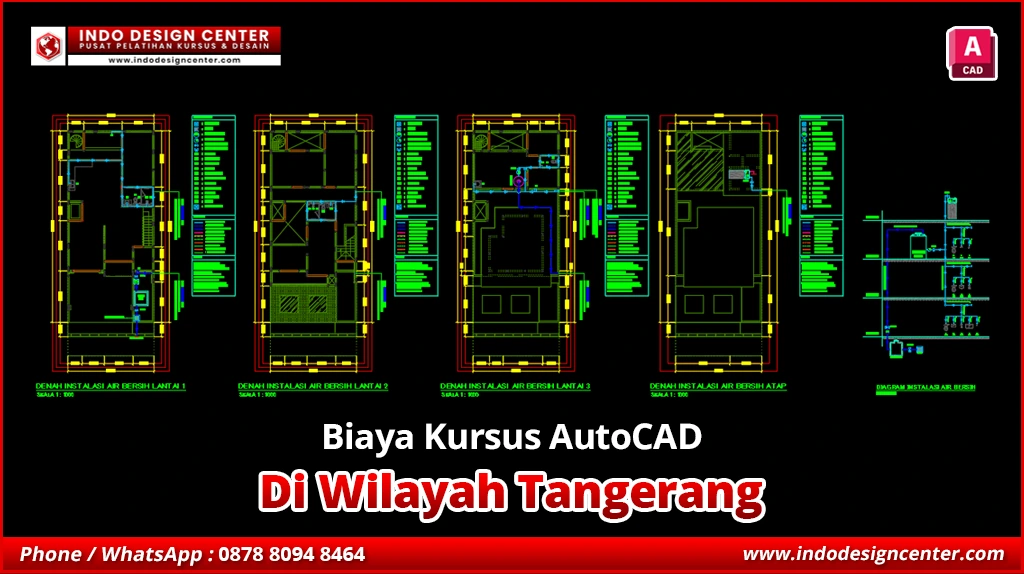 Biaya Kursus AutoCAD Drafter MEP Profesional di Tangerang