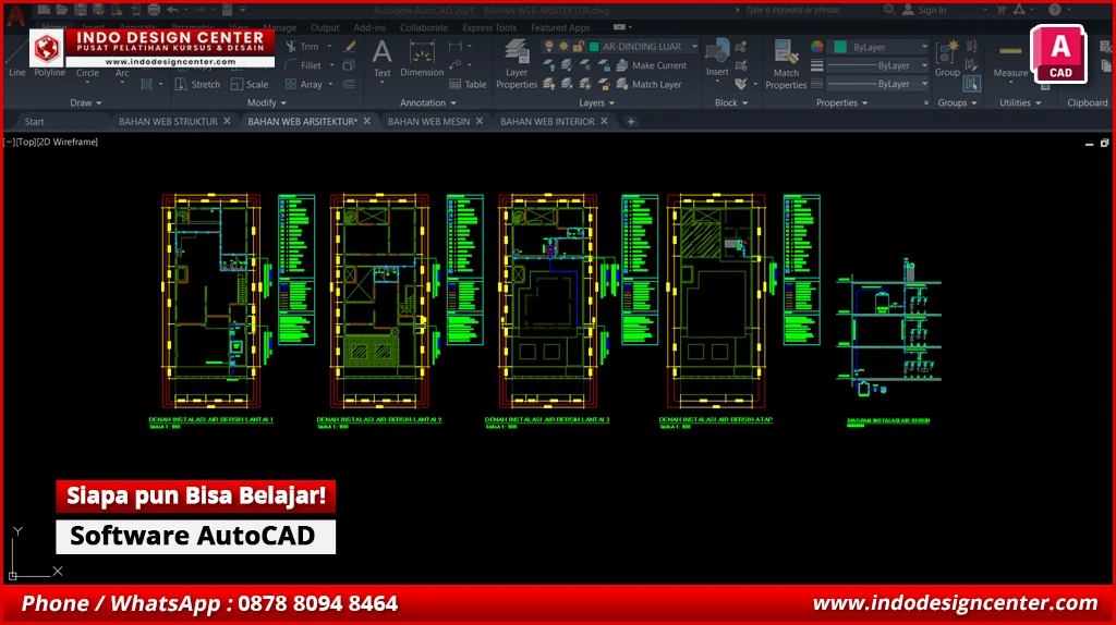 Biaya Kursus AutoCAD Drafter MEP Profesional di Tangerang
