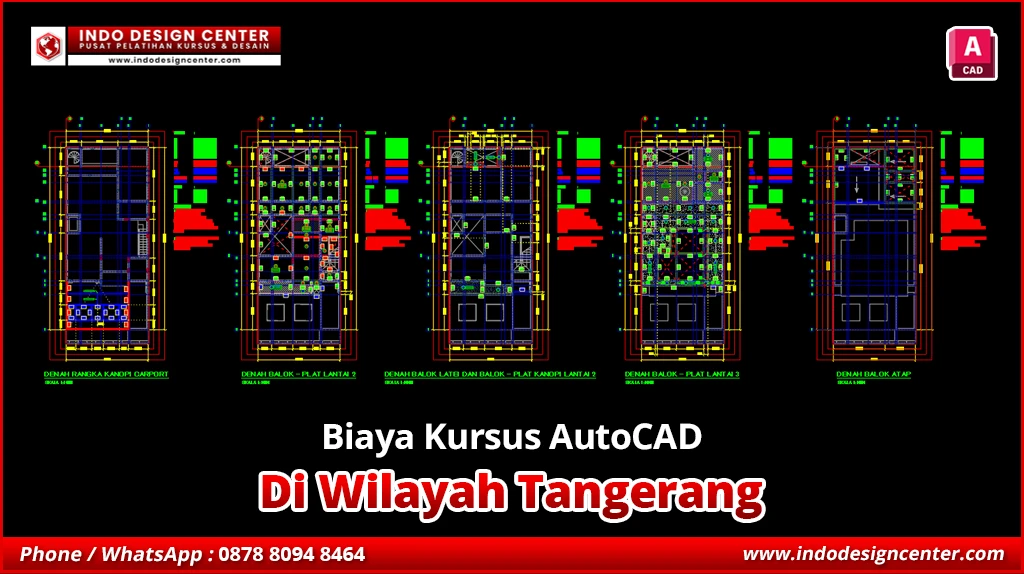 Biaya Kursus AutoCAD Drafter Struktur Profesional di Tangerang