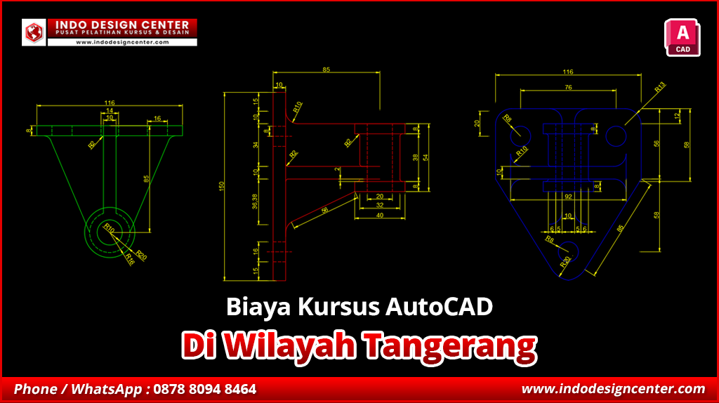 Biaya Kursus AutoCAD Teknik Mesin di Tangerang